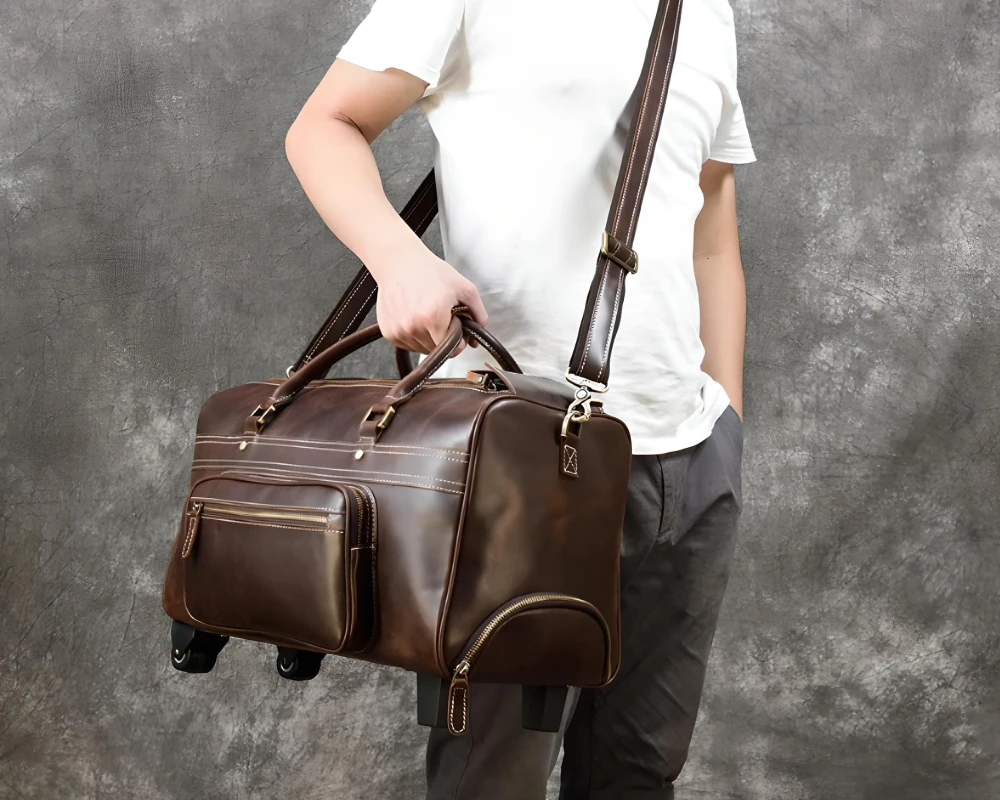 best leather carry on